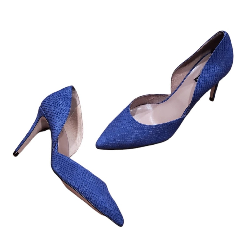 Ava & Aiden Snakeskin Pattern D'Orsay Heels Size 40 EU (9.5 US)